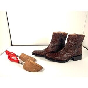 Skechers Collection Mens Vero Cuoio Leather Boots Hand Made in Italy Size 12